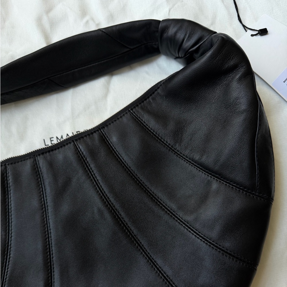 Lemaire Fortune Croissant Bag - Black - Picture 15 of 15